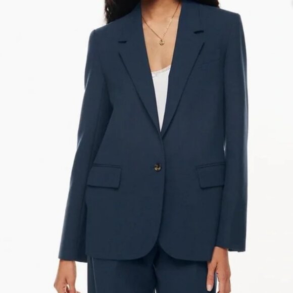NWT! Wilfred Aritzia Generation Navy Blue Blazer size 2xs - Picture 1 of 7